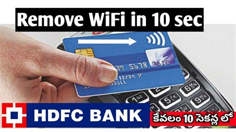 how to disable contactless payment feature of hdfc credit card|hdfc bank credit card.